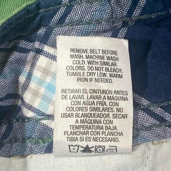 Roebuck & Co Green Denim Cargo Shorts, Size 36, 7 Pockets, Belt Loops - Picture 8 of 9